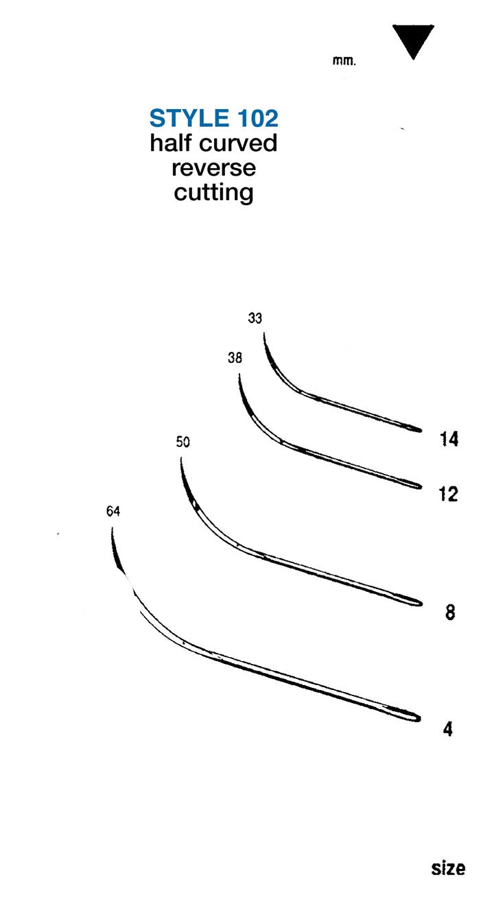 Half-Curved Suturing Needles