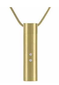 Bronze Cylinder Cremation Pendant