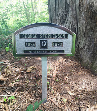 Diecast Chrome Grave Markers Set of 25