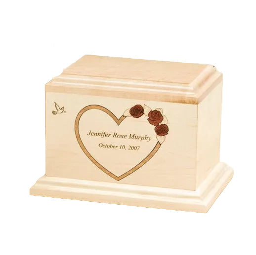 At Home in our Hearts Wood Urns