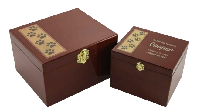 Paw Print Memory Chest
