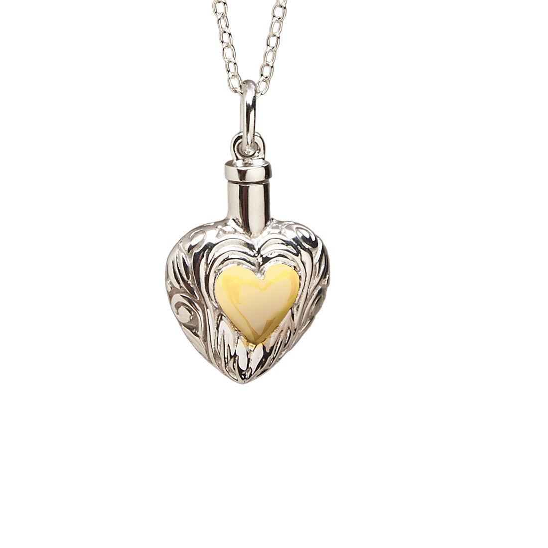 Silver and Gold Heart