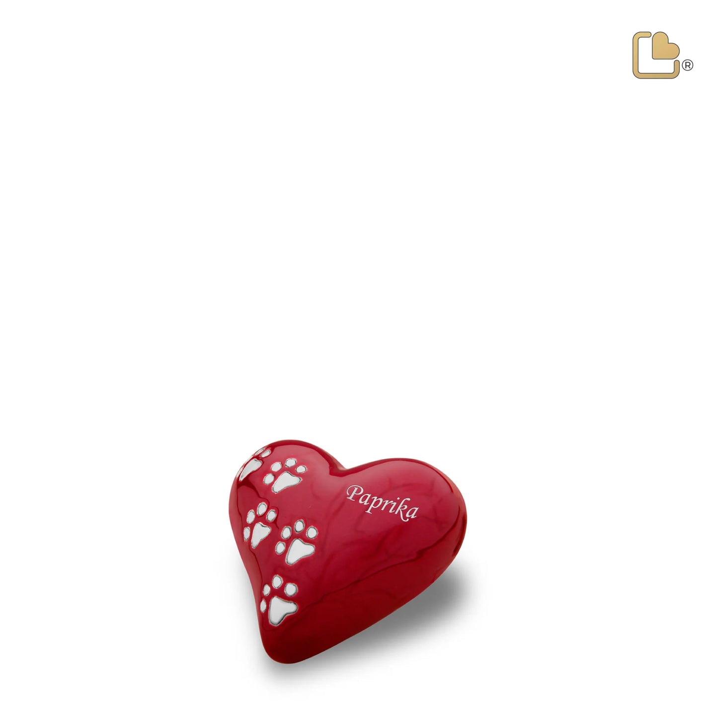 LoveUrns Love Paw Red Heart