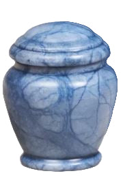 Blue Waters Alabaster Stone Urn from Spain