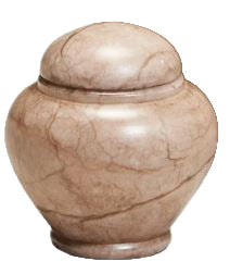 Seaside Alabaster Stone Urn from Spain