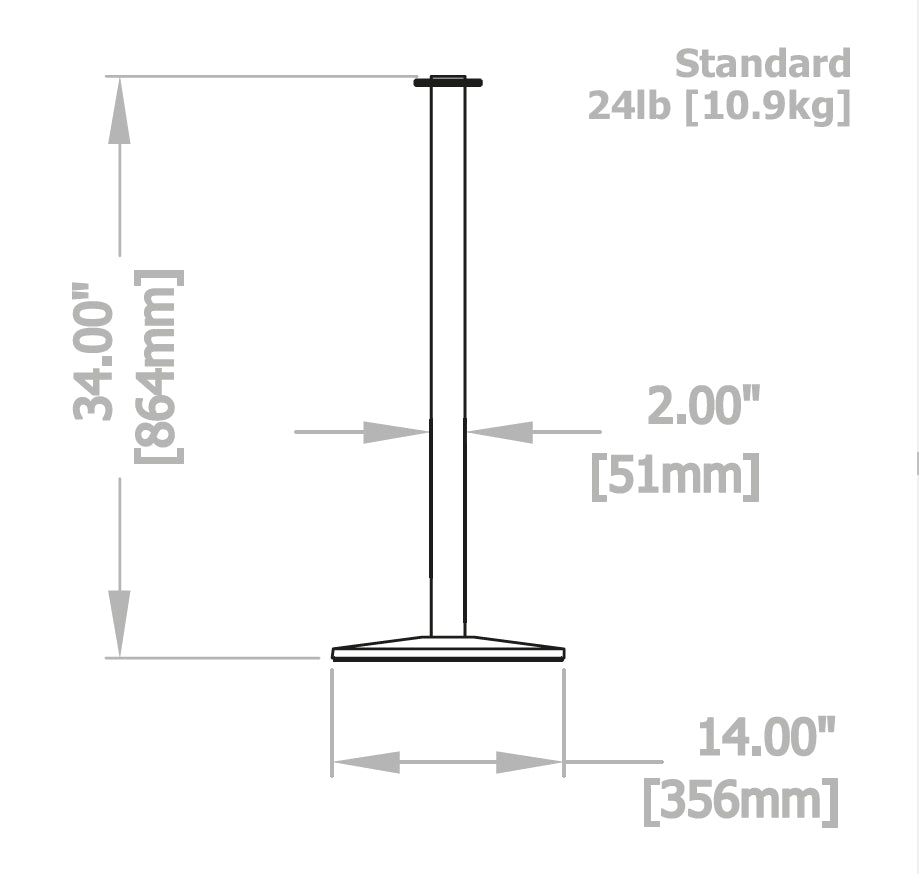 Contemporary Portable Post