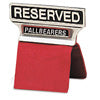 Pew & Chair Reserved Sign; Metal