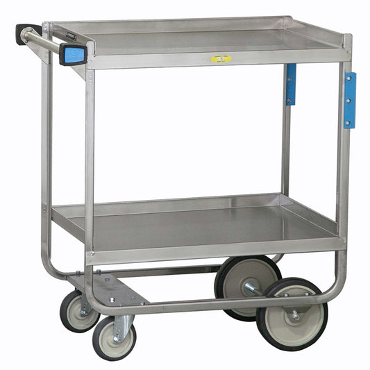 Stainless Steel Heavy-Duty Utility Cart - 2 Shelf