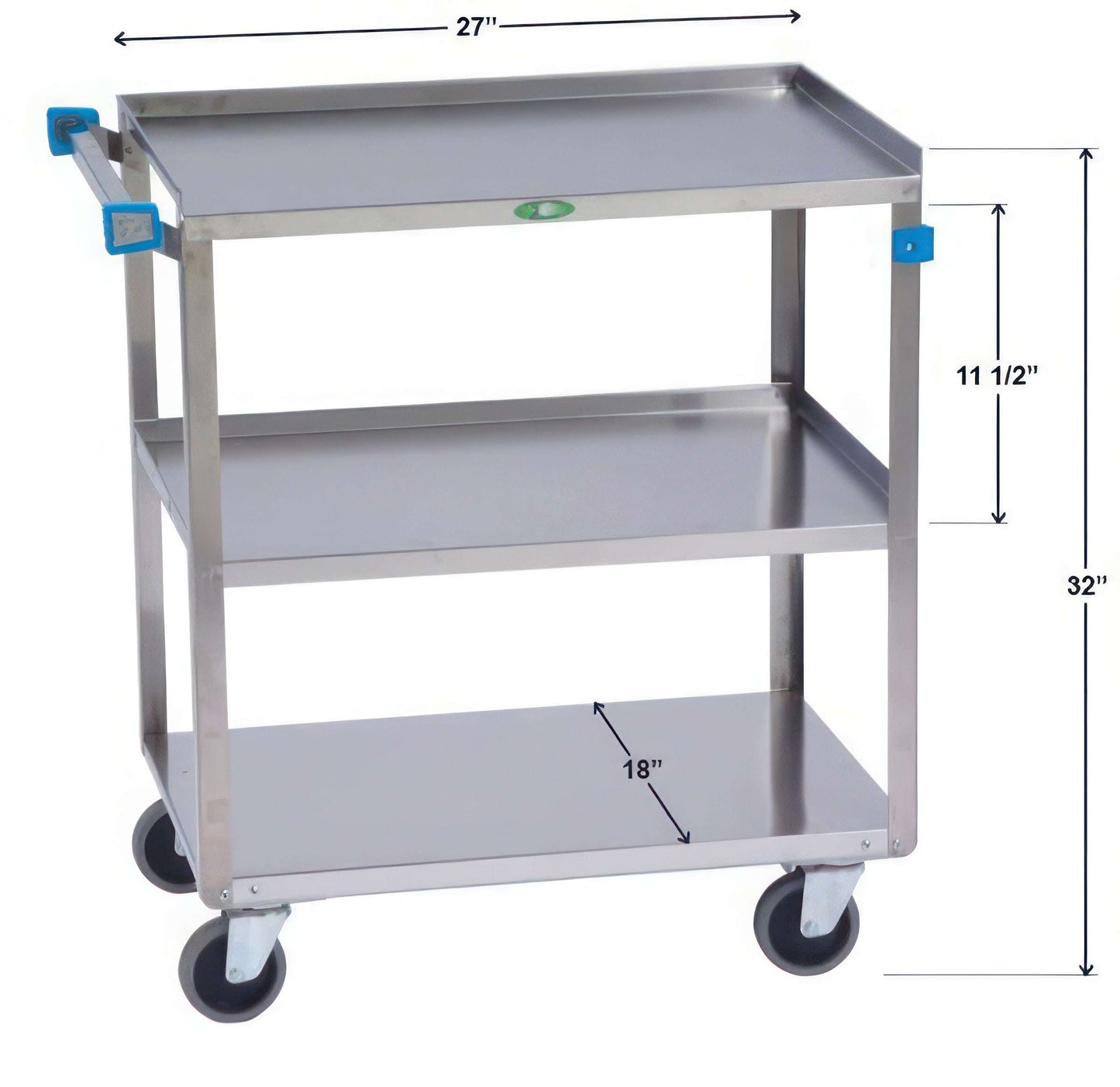 Stainless Steel Utility Carts 3 Shelf