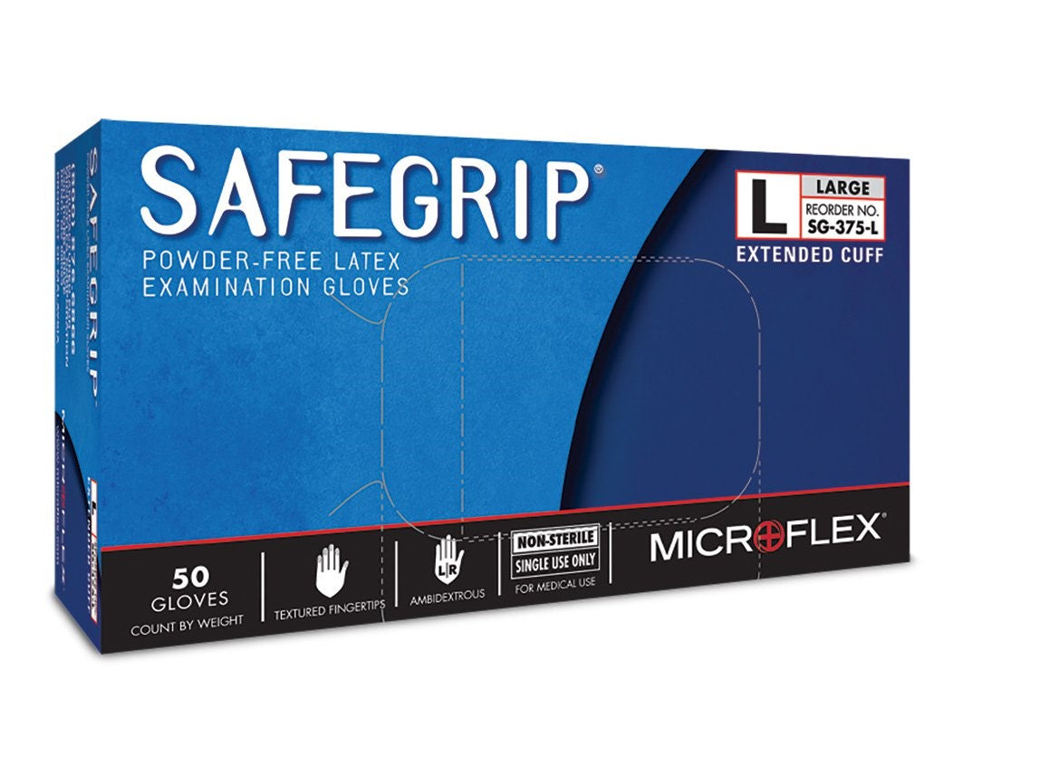 Microflex SafeGrip Gloves, Latex