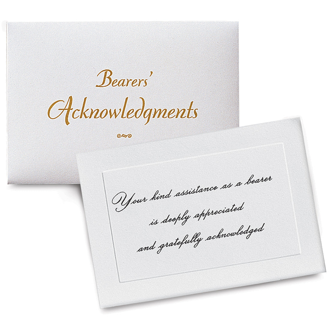 Acknowledgment Card; Pallbearer