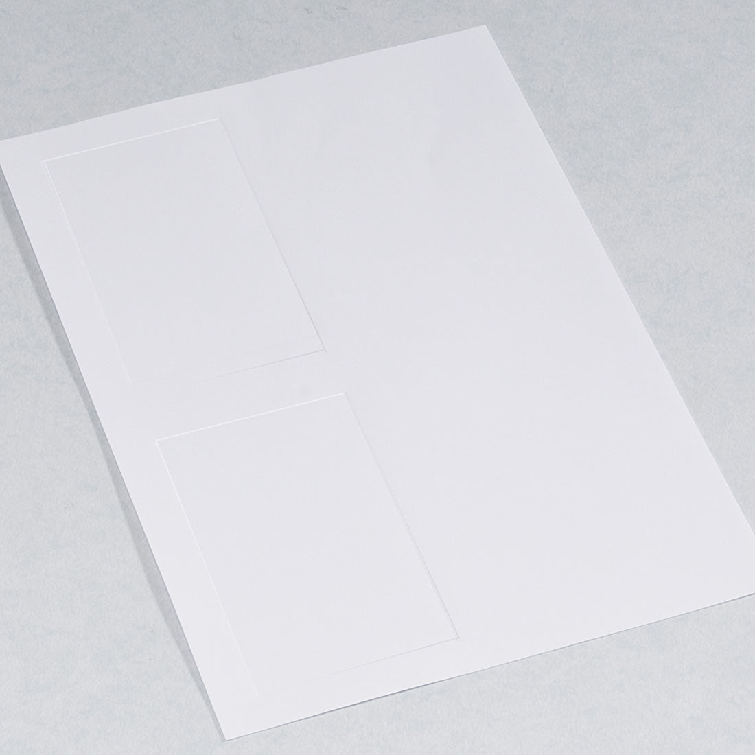 Acknowledgment Card Stock; Embossed Panel