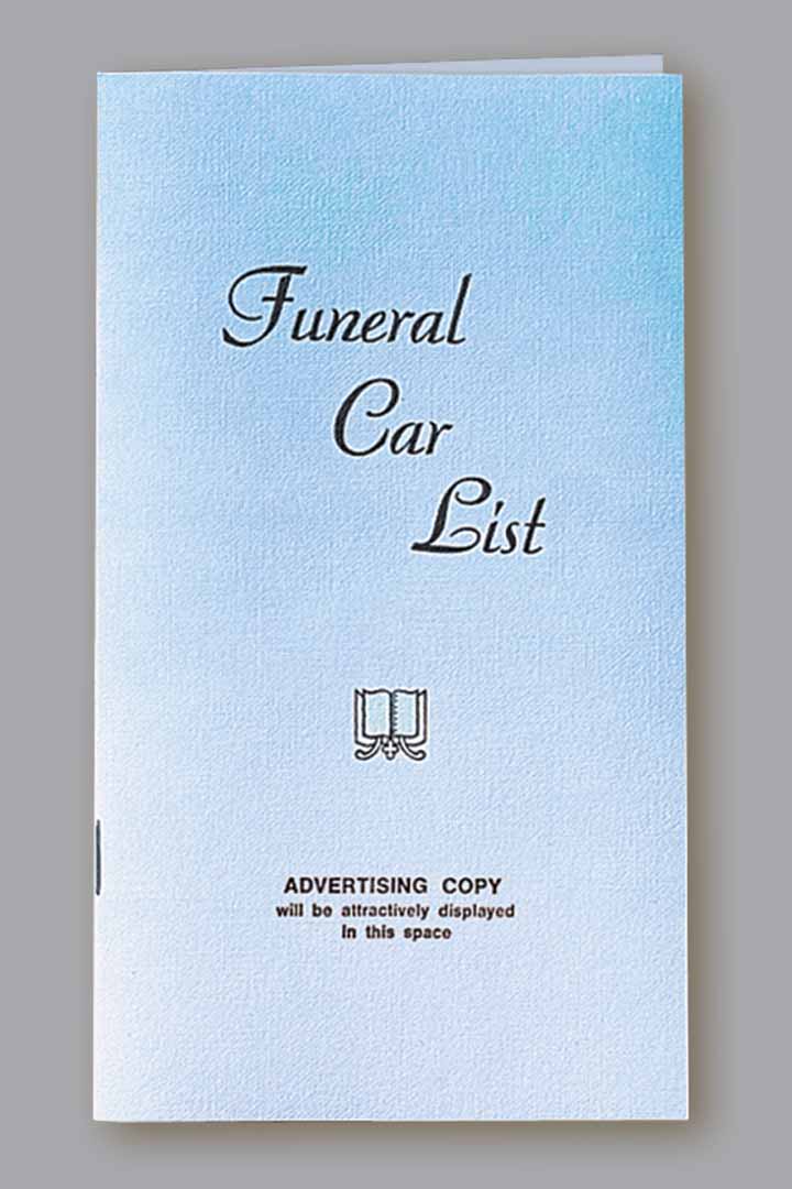 Auto List - Booklet