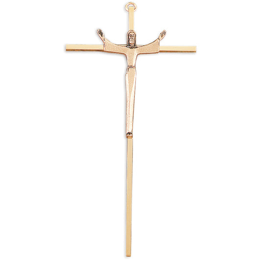 10" Crucifix: Gold with Antique Gold