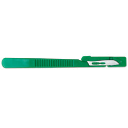 Disposable Scalpel with Attached Blade