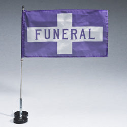 Dual Magnetic Funeral Flag Set