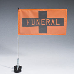 Dual Magnetic Funeral Flag Set