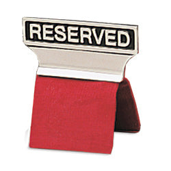 Pew & Chair Reserved Sign; Metal