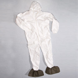 Microporous Coverall with Hood & Boots - Various Sizes