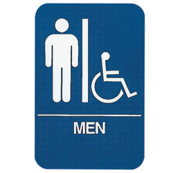 Mens Handicapped Restroom Sign