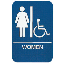 Womens Handicap Restroom Sign