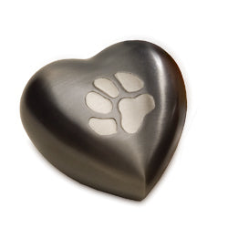 Keepsake Paw Print Heart 5 cu. in.