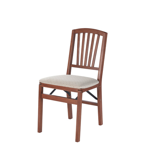 Slat Back Upholstered Chair