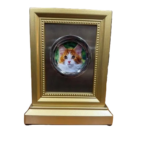 Circle Photo Frame Pet Urn
