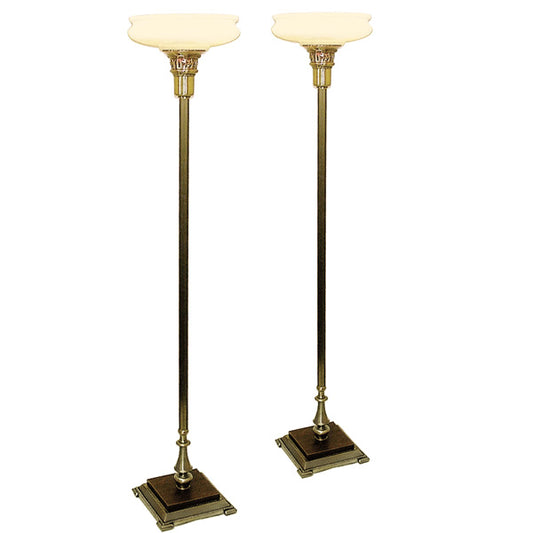 Square Base Torchiere Lamps