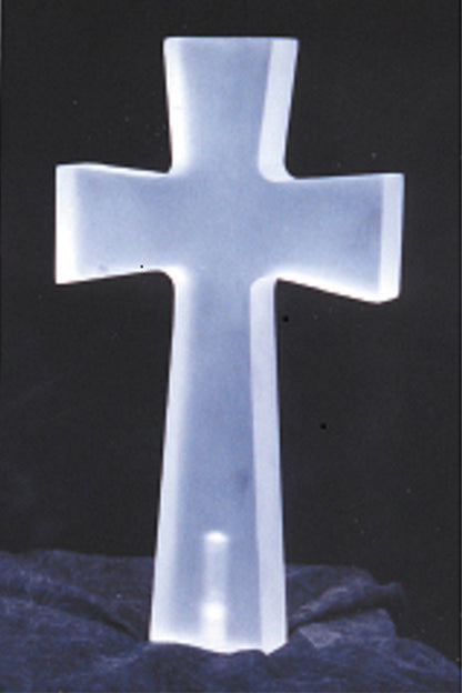 Peace Light - Frosted Cross