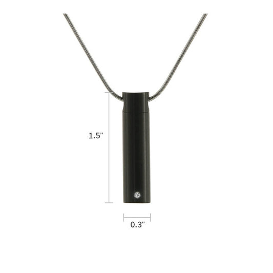 Onyx Cylinder w/cubic zirconia