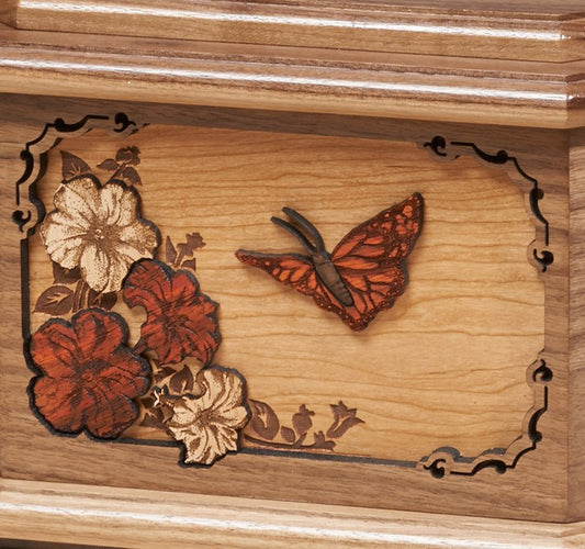 Hibiscus Butterfly - Walnut