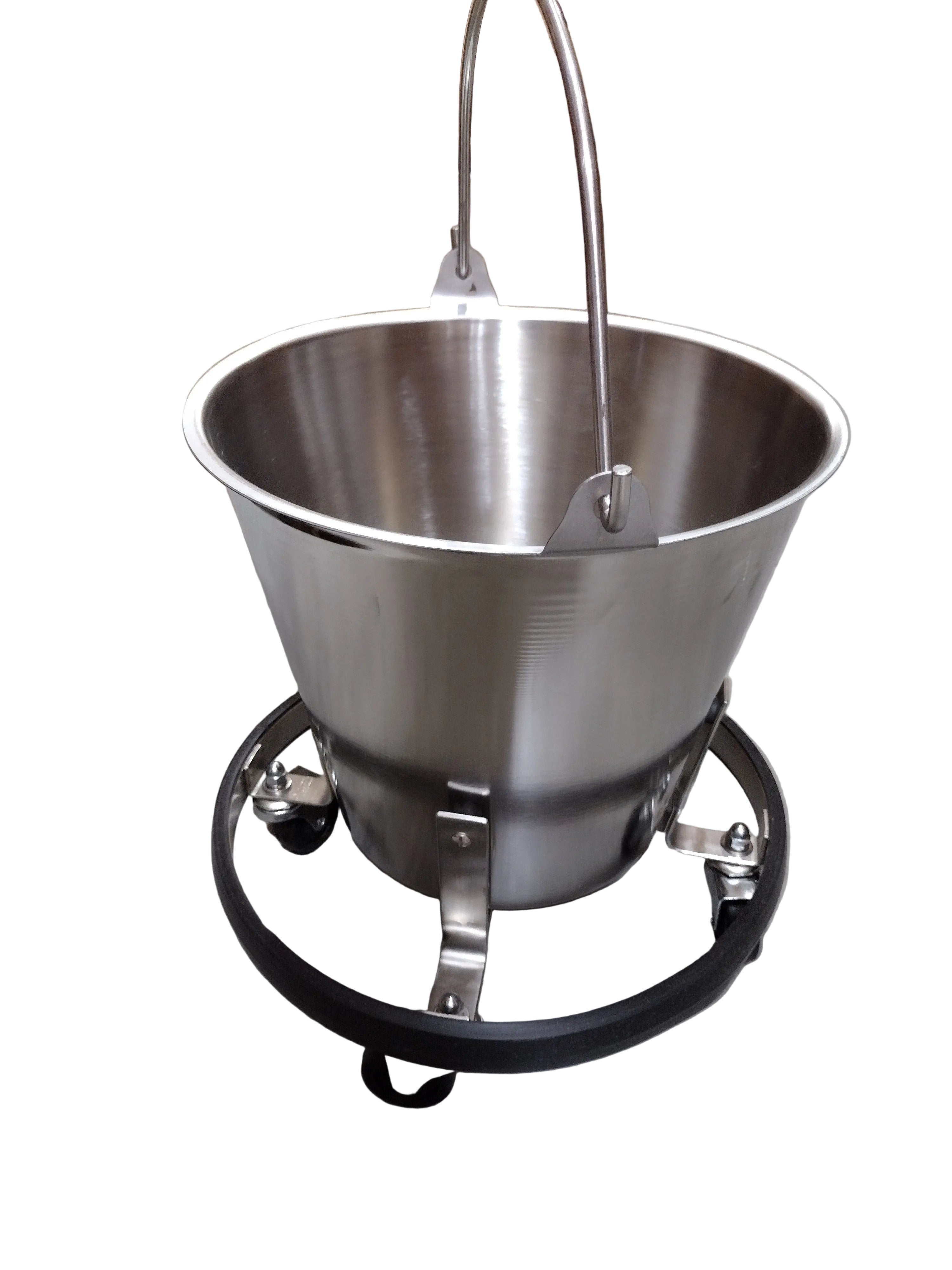 Stainless Steel Kick Bucket Stand and 12.5 Quart Pail | Kelco Supply ...