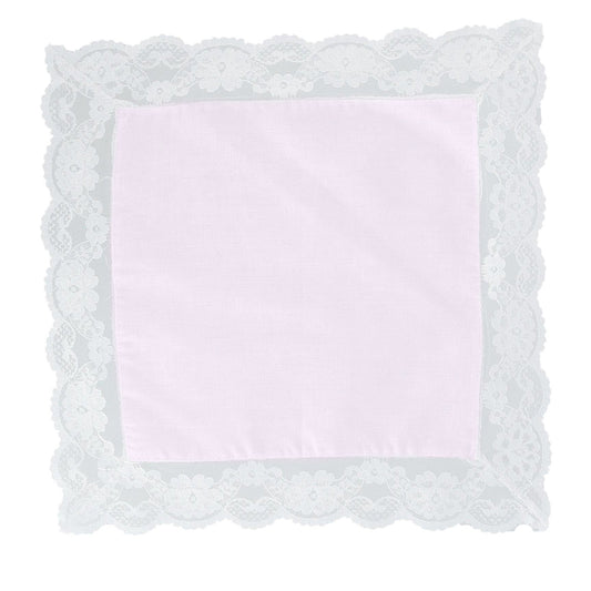 Handkerchief - Square-Pink 18 x 18