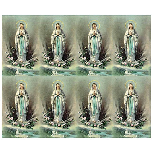 Our Lady of Lourdes Holy Cards