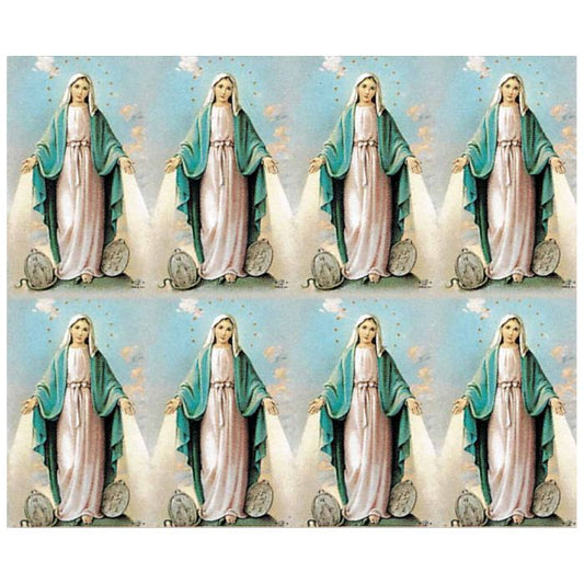 Our Lady of Grace w/Medal Holy Cards