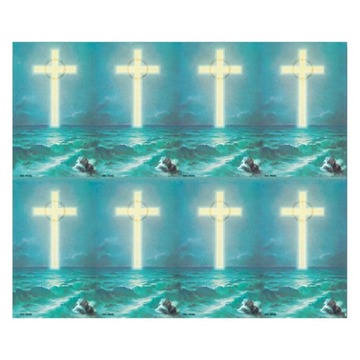 Cross On Ocean Holy Cards