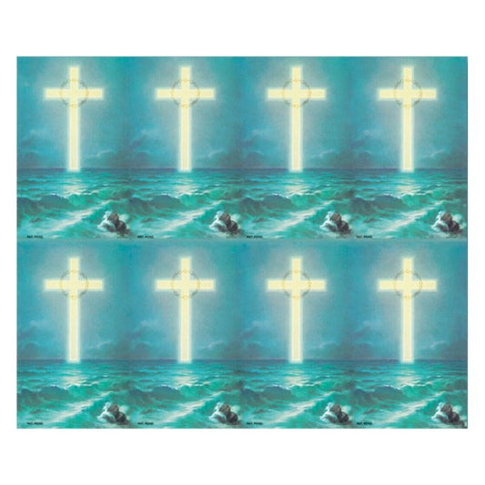 Cross On Ocean Holy Cards
