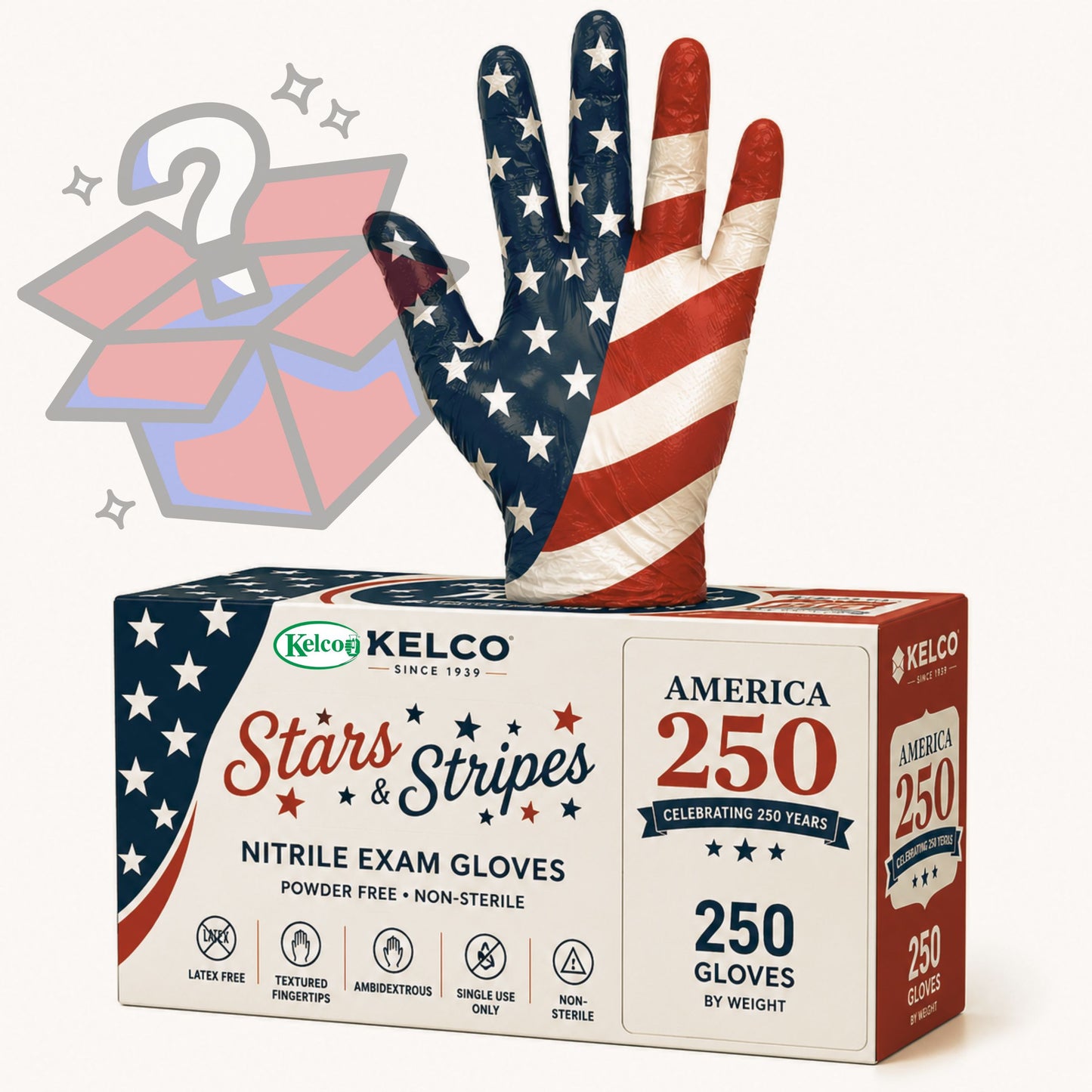 America 250 Stars & Stripes Gloves