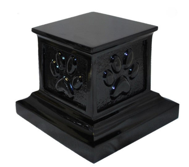 Roman Paw Urn - Black 39 cu. in.