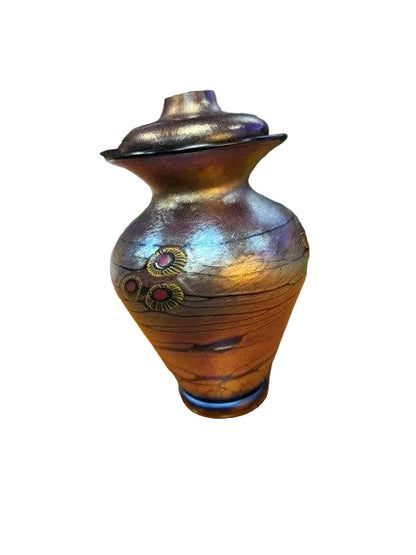 Winter Keepsake Glass Urn