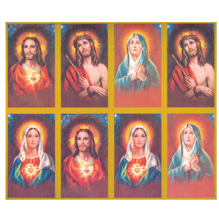 Prayer Cards; Christ & Madonna Series