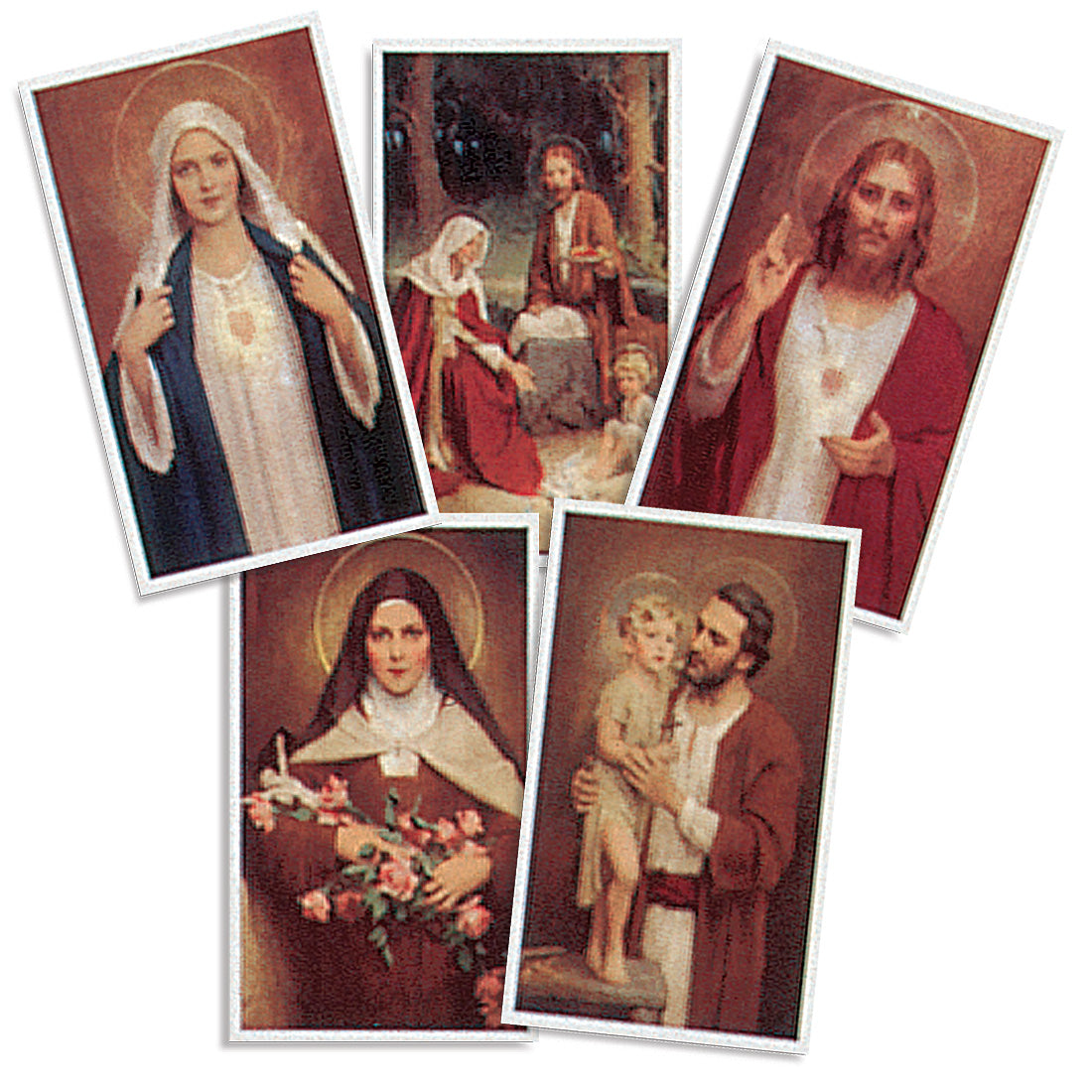 Prayer Cards; Madonna and Holy Family Series