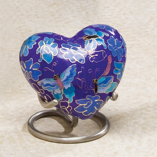 Cloisonné Keepsake Heart W/Stand