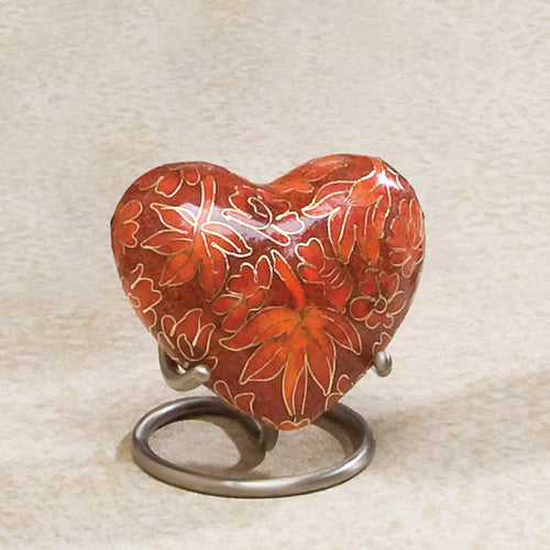 Cloisonné Keepsake Heart W/Stand