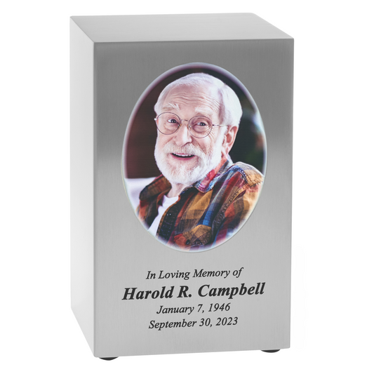 Reflection Series Textured Photo Urns