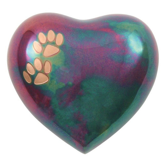 Calming Heart Urn Raku