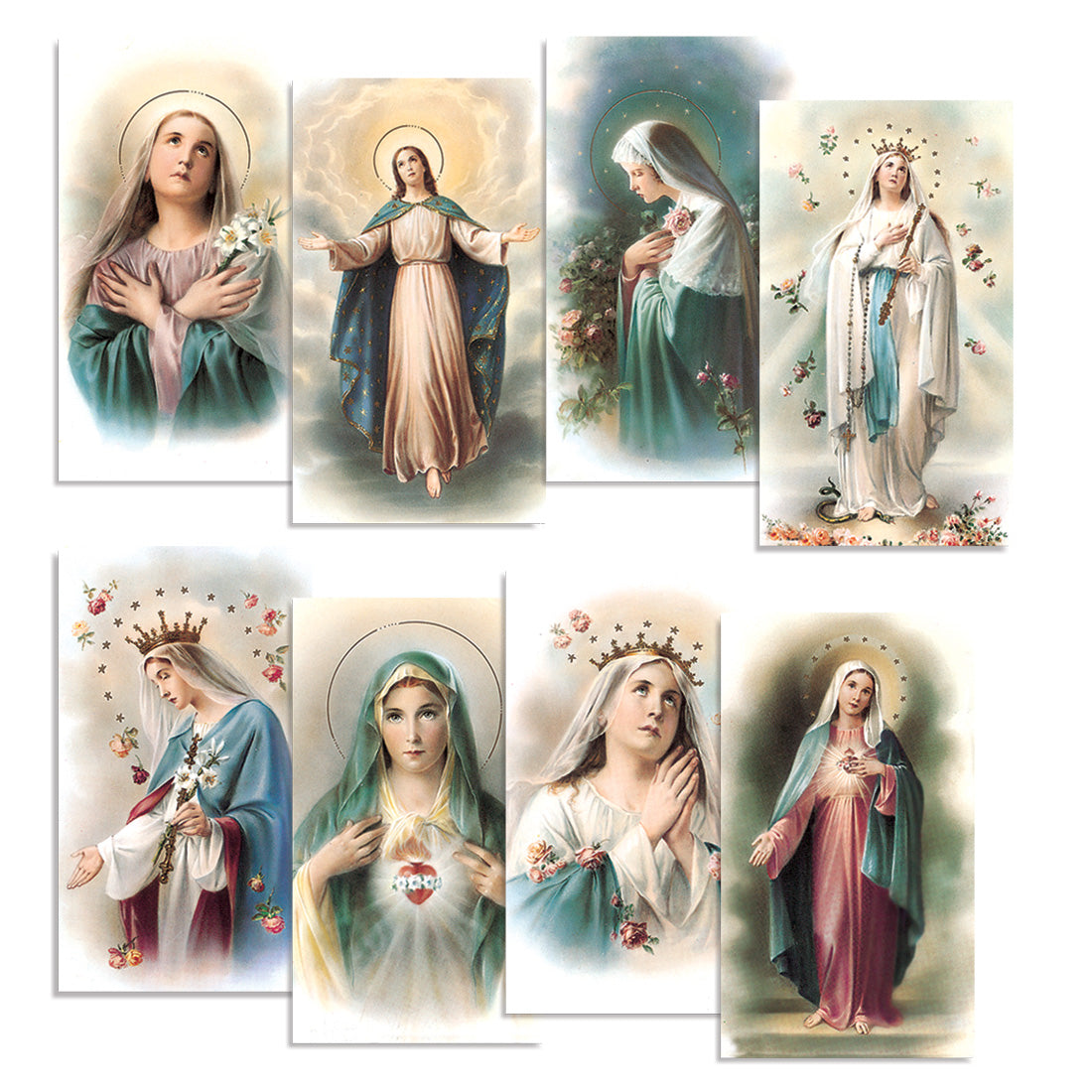 Prayer Cards; Queen of Heaven Series