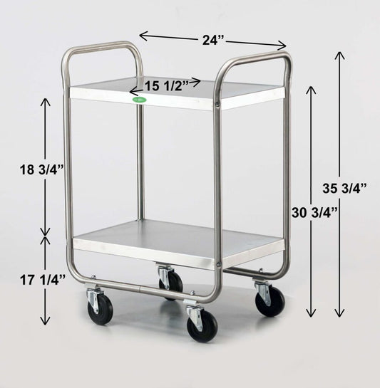 Tubular Utility Carts Stainless Steel