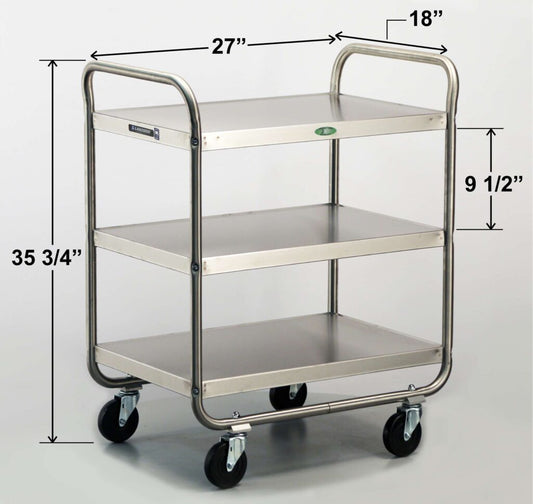 Stainless Steel Utility Carts 3 Shelf